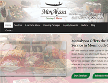Tablet Screenshot of monalyssacatering.com